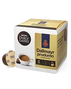 Dallmayr Prodomo package and capsule for Dolce Gusto