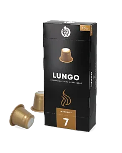 Kaffekapslen Lungo package and capsule for Nespresso&reg;