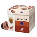 Kaffekapslen Café Au Lait package and capsule for Dolce Gusto