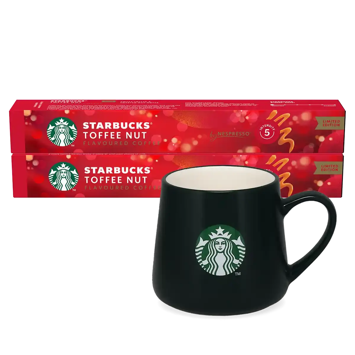 Toffee Nut + sötétzöld bögre csomag