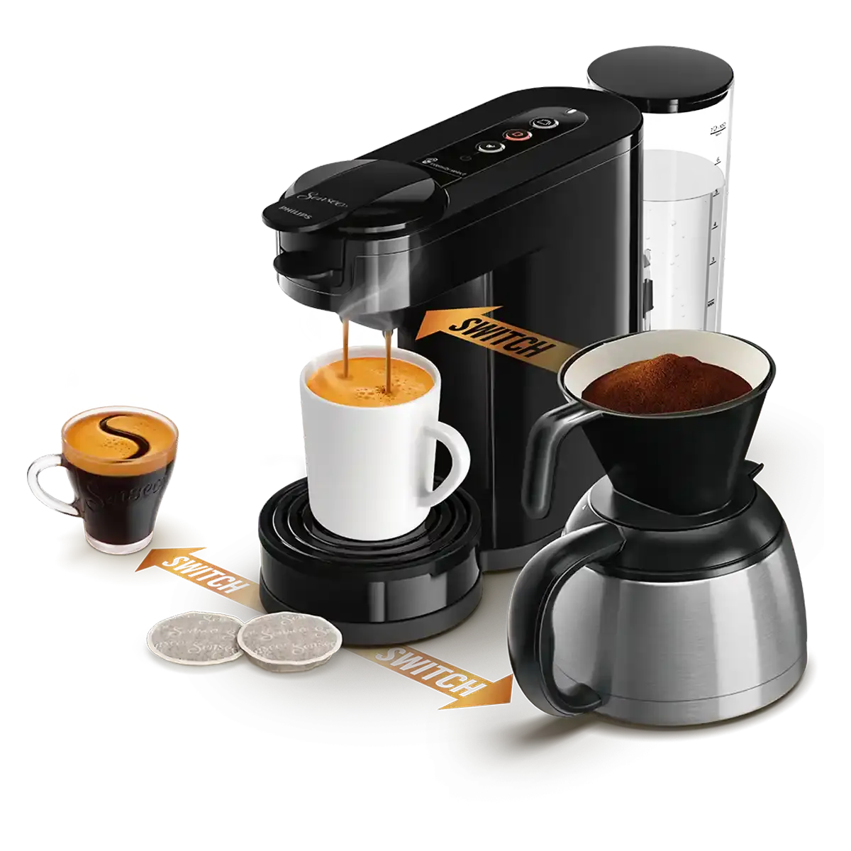 Senseo Swtich 3-in-1 (Fekete) 