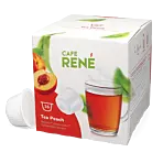 Café René Tea Peach package and pod for Dolce Gusto
