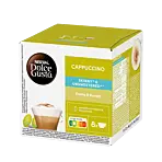 Nescafé Cappuccino Skinny & Unsweetened package and pod for Dolce Gusto
