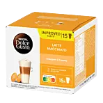 NescafÃ© Latte Macchiato Big Pack package and capsule for Dolce Gusto