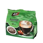 Café René Hazelnut package and pods for Senseo
