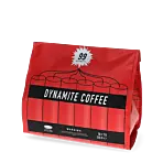 Kaffekapslen Dynamite Coffee package and pods for Senseo
