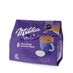 Milka package and pods for Senseo